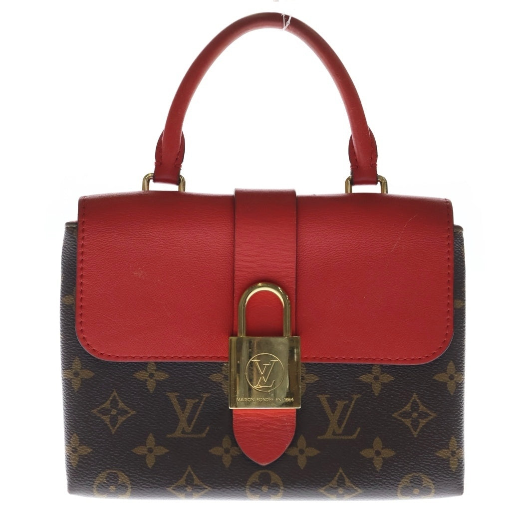 LOUIS VUITTON(ルイヴィトン) ロッキーBB モノグラム ゴールド金具 2WAY ショルダー ハンドバッグ ブラウン/レッド M44322 AA0139 レディース