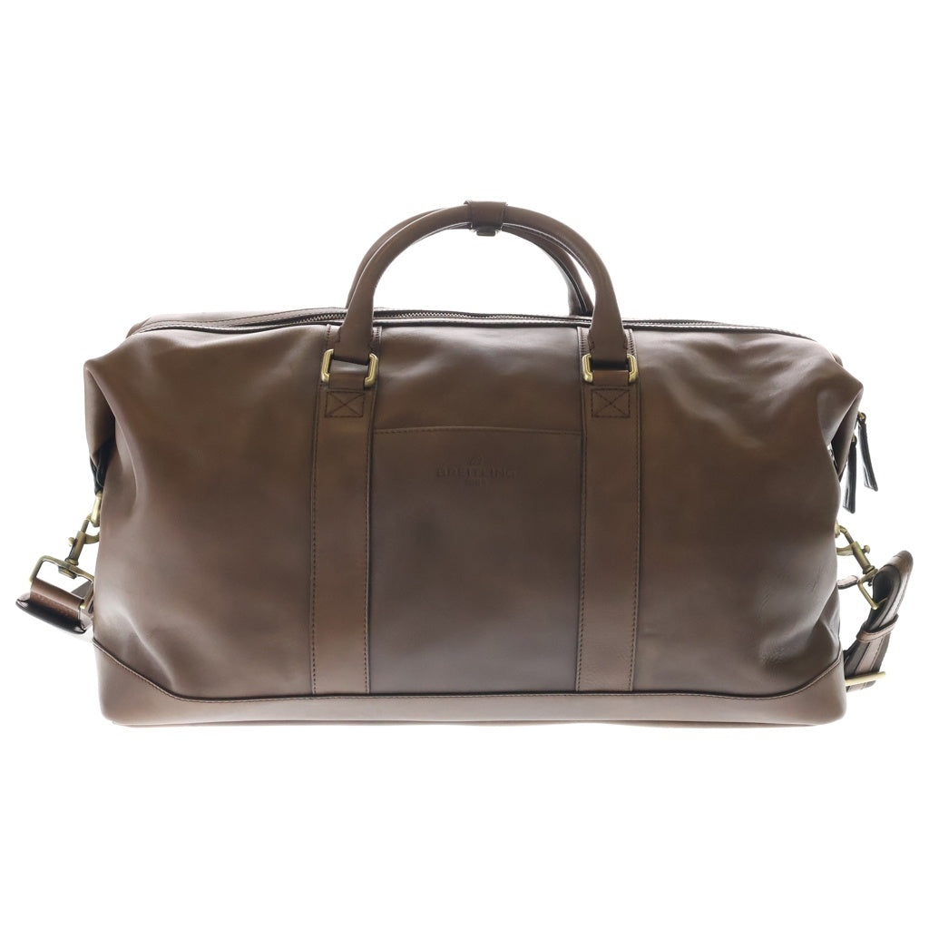 BREITLING(ブライトリング) WEEKENDER BAG ウィークエンダーバッグ カーフレザー 2Way ショルダー ボストンバッグ ブラウン