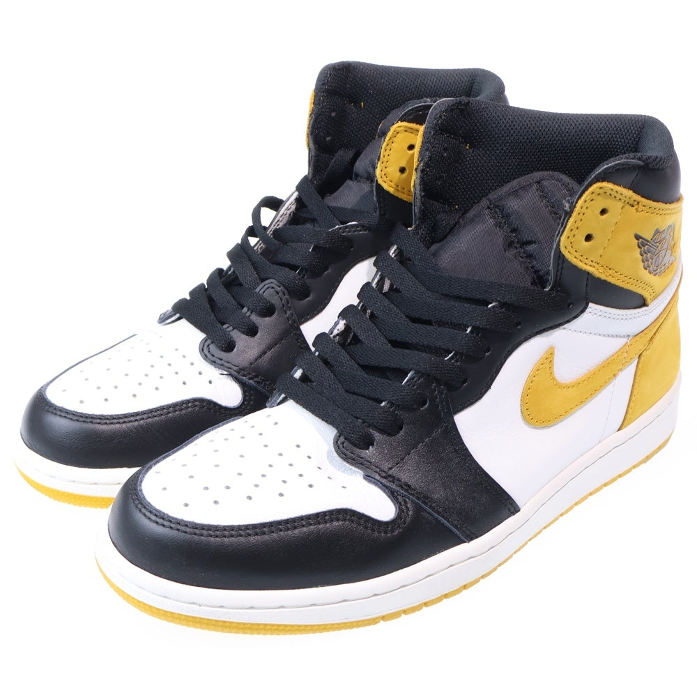 NIKE(ナイキ) AIR JORDAN 1 RETRO HIGH OG YELLOW OCHRE エアジョーダン 1 オークル ハイカットスニーカー イエロー/ブラック US9.5/27.5cm 555088-109