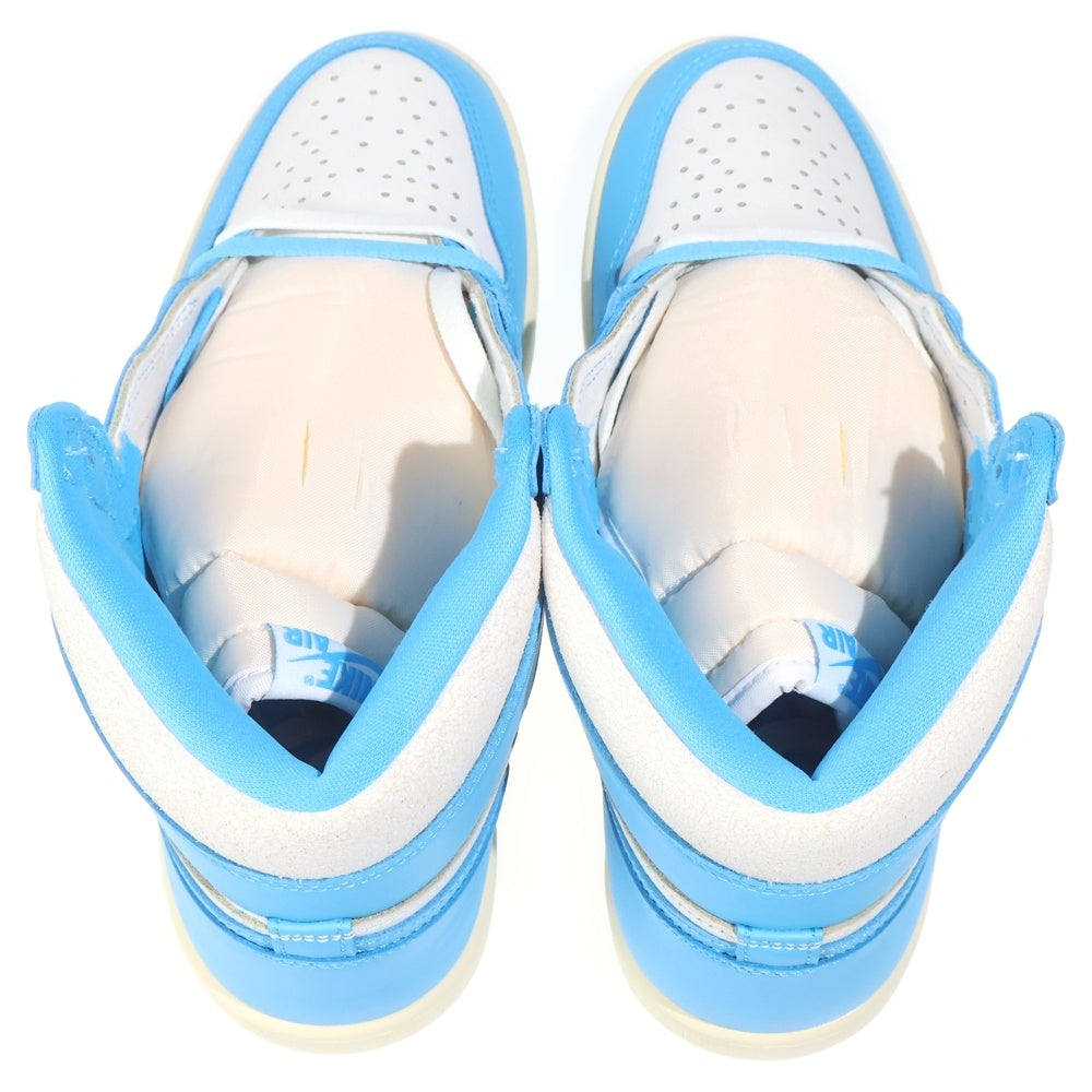NIKE(ナイキ) AIR JORDAN 1 RETRO HIGH OG UNC REIMAGINED エアジョーダン1 レトロ リイマジンド ハイカットスニーカー ブルー/ホワイト US9/27cm DZ5485-402