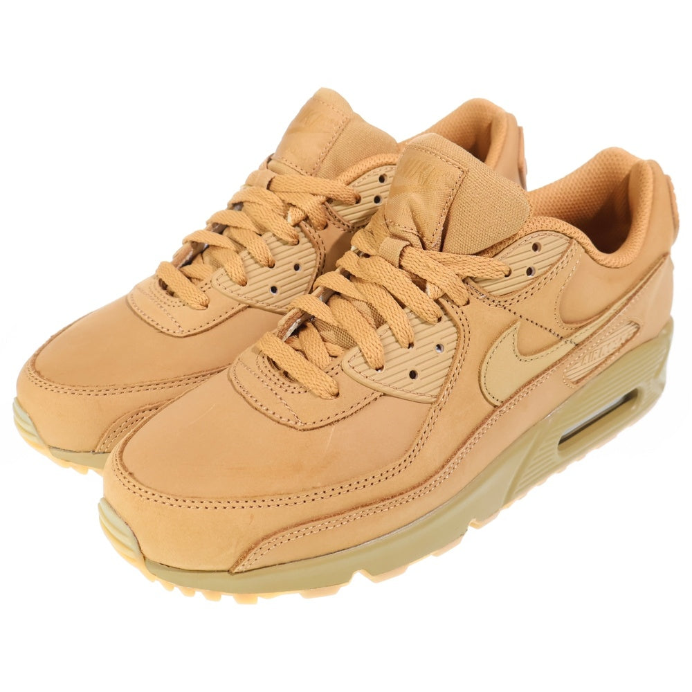 NIKE(ナイキ) AIR MAX 90 PRM FLAX GUM LIGHT BROWN WHEAT エアマックス90フラックス ライトブラウンウィート ローカットスニーカー US9.5/27.5cm FZ5102-299