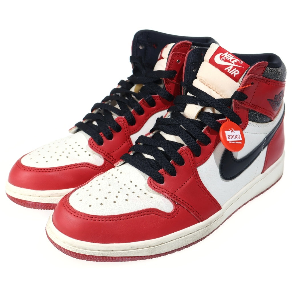 NIKE(ナイキ) AIR JORDAN 1 HIGH OG CHICAGO LOST & FOUND エアジョーダン1 ハイ ロスト アンド ファウンド ハイカットスニーカー レッド/ホワイト US9/27cm DZ5485-612