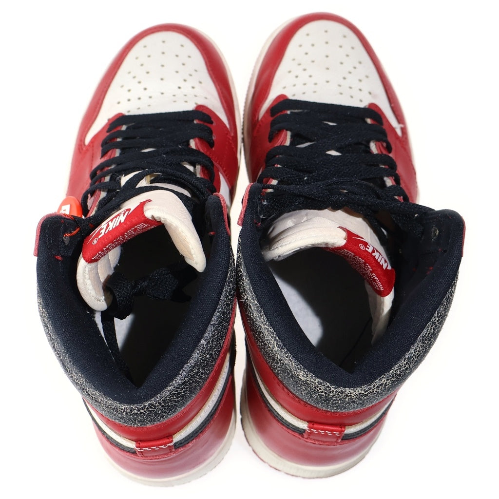 NIKE(ナイキ) AIR JORDAN 1 HIGH OG CHICAGO LOST & FOUND エアジョーダン1 ハイ ロスト アンド ファウンド ハイカットスニーカー レッド/ホワイト US9/27cm DZ5485-612