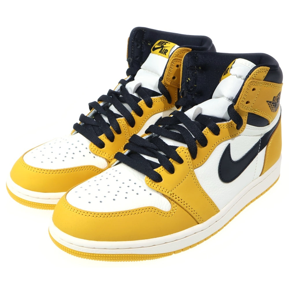 NIKE(ナイキ) AIR JORDAN 1 RETRO HIGH OG YELLOW OCHRE エアジョーダン レトロ オークル ハイカットスニーカー イエロー/ホワイト US9/27cm DZ5485-701