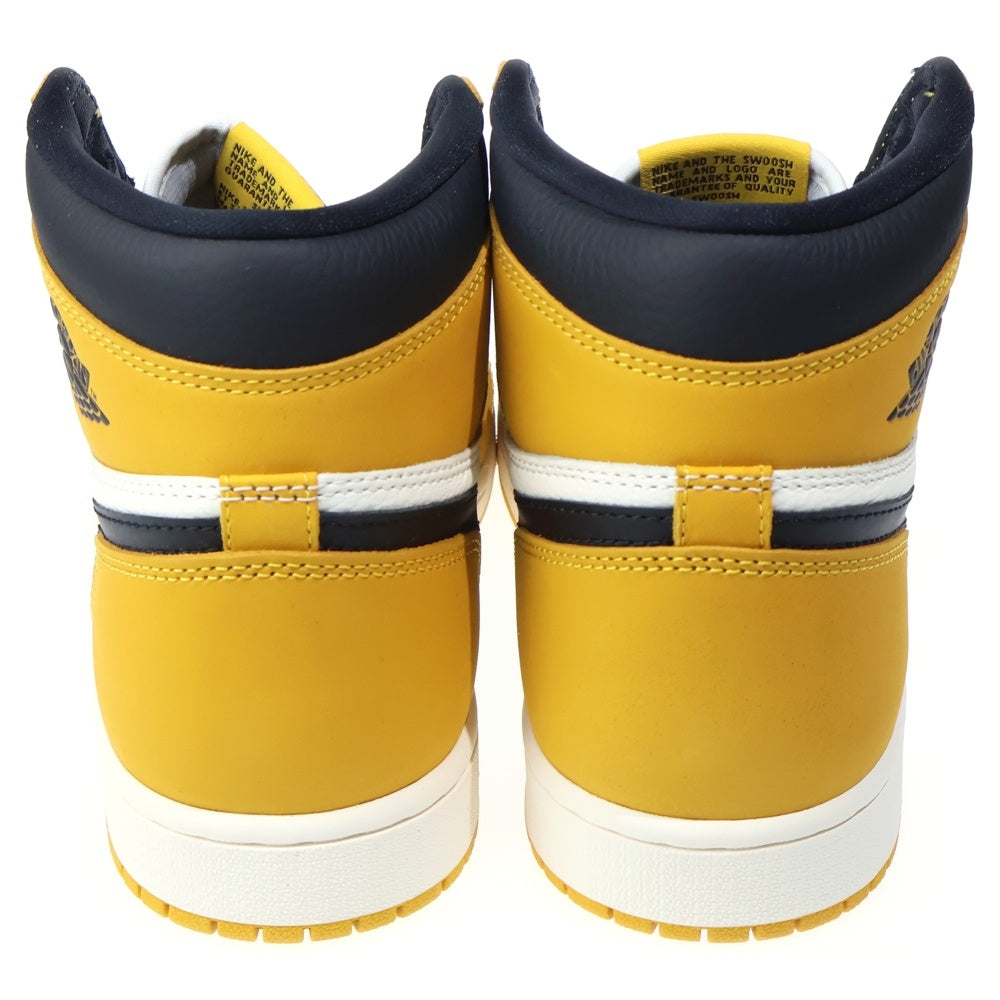 NIKE(ナイキ) AIR JORDAN 1 RETRO HIGH OG YELLOW OCHRE エアジョーダン レトロ オークル ハイカットスニーカー イエロー/ホワイト US9/27cm DZ5485-701