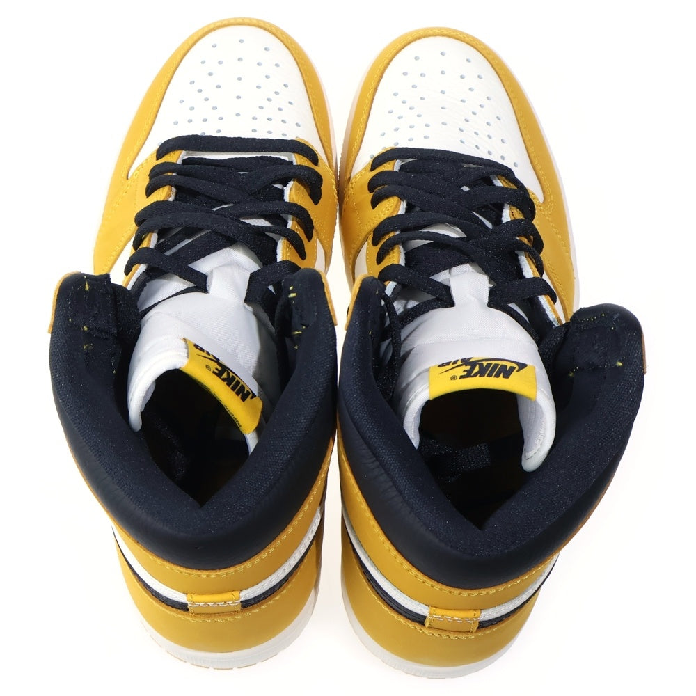 NIKE(ナイキ) AIR JORDAN 1 RETRO HIGH OG YELLOW OCHRE エアジョーダン レトロ オークル ハイカットスニーカー イエロー/ホワイト US9/27cm DZ5485-701