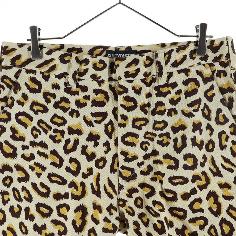 WACKO MARIA(ワコマリア) 15SS レオパード コットンショーツ ハーフパンツ イエロー 15SS-P-03