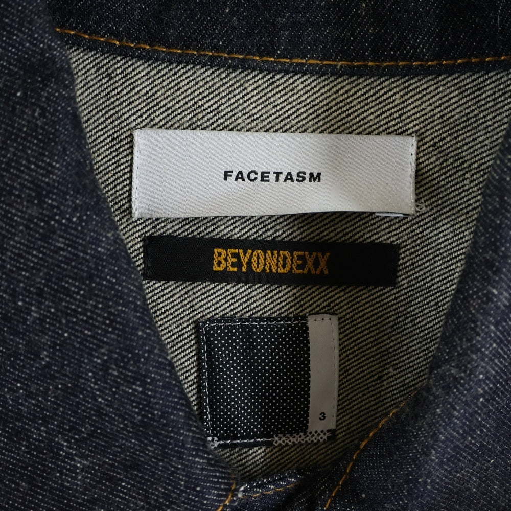 FACETASM(ファセッタズム) 21SS BEYONDEXX DENIM JACKET デニムジャケット インディゴ KGO-PT-M03