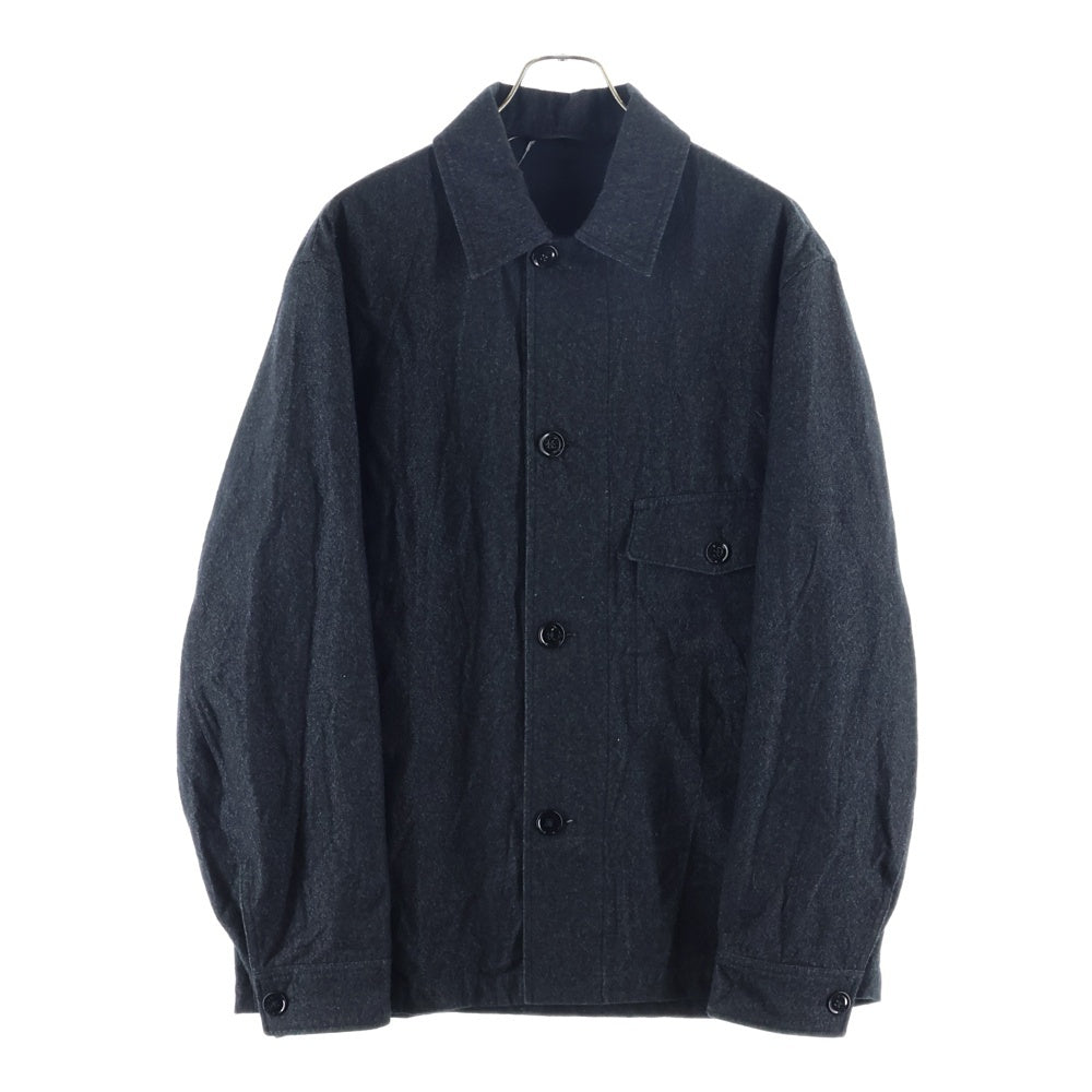 LEMAIRE(ルメール) 25AW ONE POCKET OVERSHIRT ワン ポケット オーバーシャツ コットン ジャケット グレー OV1022 LF1319