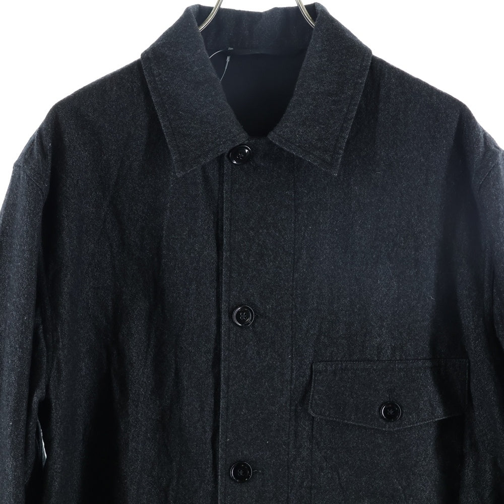 LEMAIRE(ルメール) 25AW ONE POCKET OVERSHIRT ワン ポケット オーバーシャツ コットン ジャケット グレー OV1022 LF1319