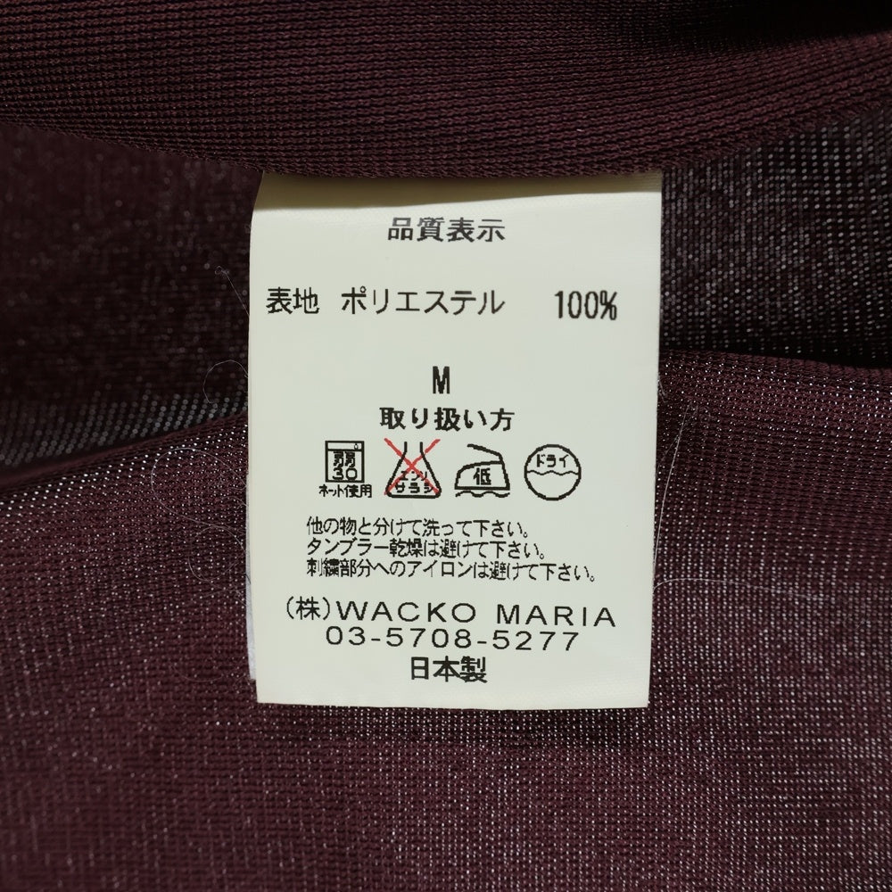 WACKO MARIA(ワコマリア) 両面チェーンステッチ ポリエステル トラックジャケット レッド