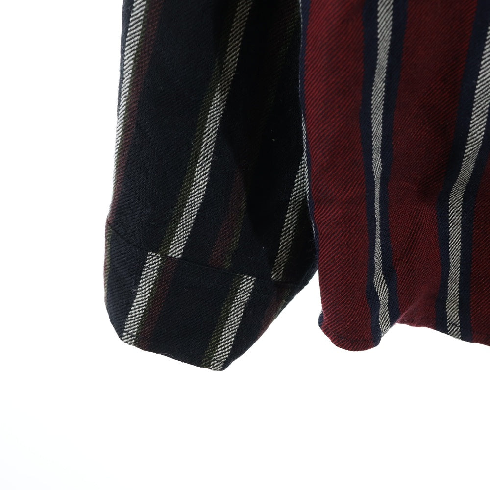 ALEXANDER WANG(アレキサンダーワン) LOCHARRON WOOL SHIRT ロキャロン ウール ボタンダウン フーデッド シャツ ジャケット マルチ