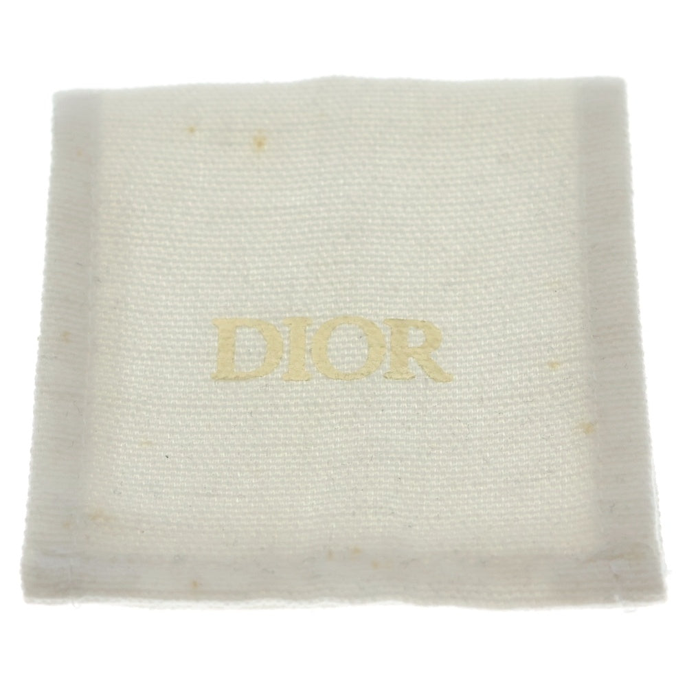 DIOR(ディオール) TRIBALES フェイクパール ラインストーン装飾 トライバルロゴピアス ゴールド GP レディース