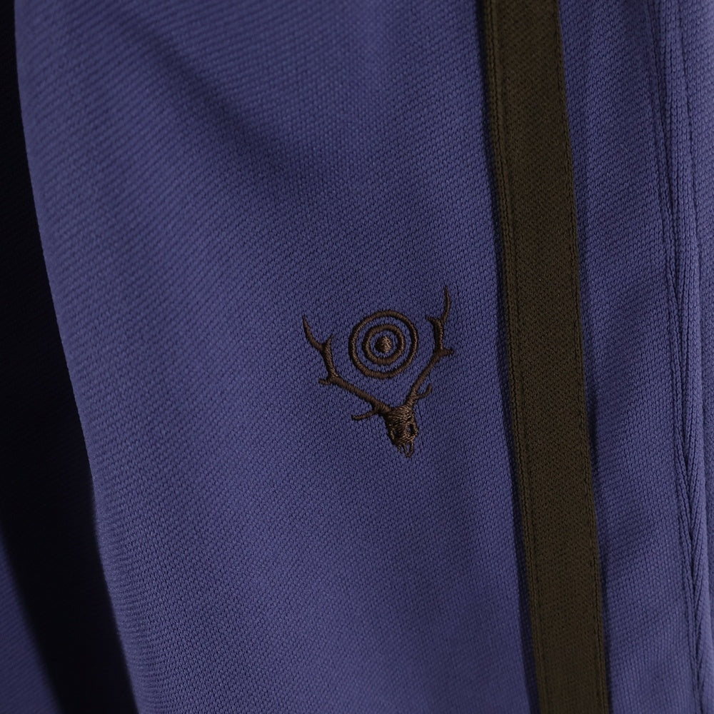 SOUTH2 WEST8(サウス2ウエスト8) STRING C.S. PANT POLY SMOOTH ポリ スムース ストリング トラックパンツ ブラック/パープル NS815