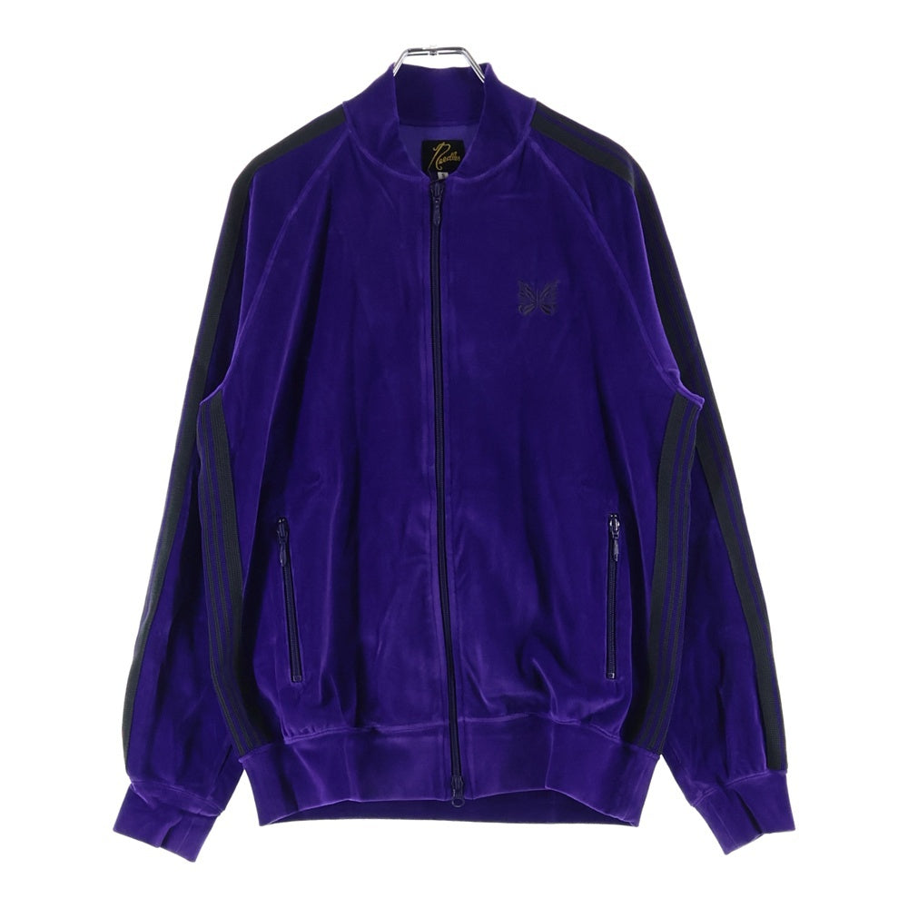 Needles(ニードルス) 23AW R.C.TRACK JACKET C PE VELOUR サイドライン ベロア トラックジャケット パープル NS251