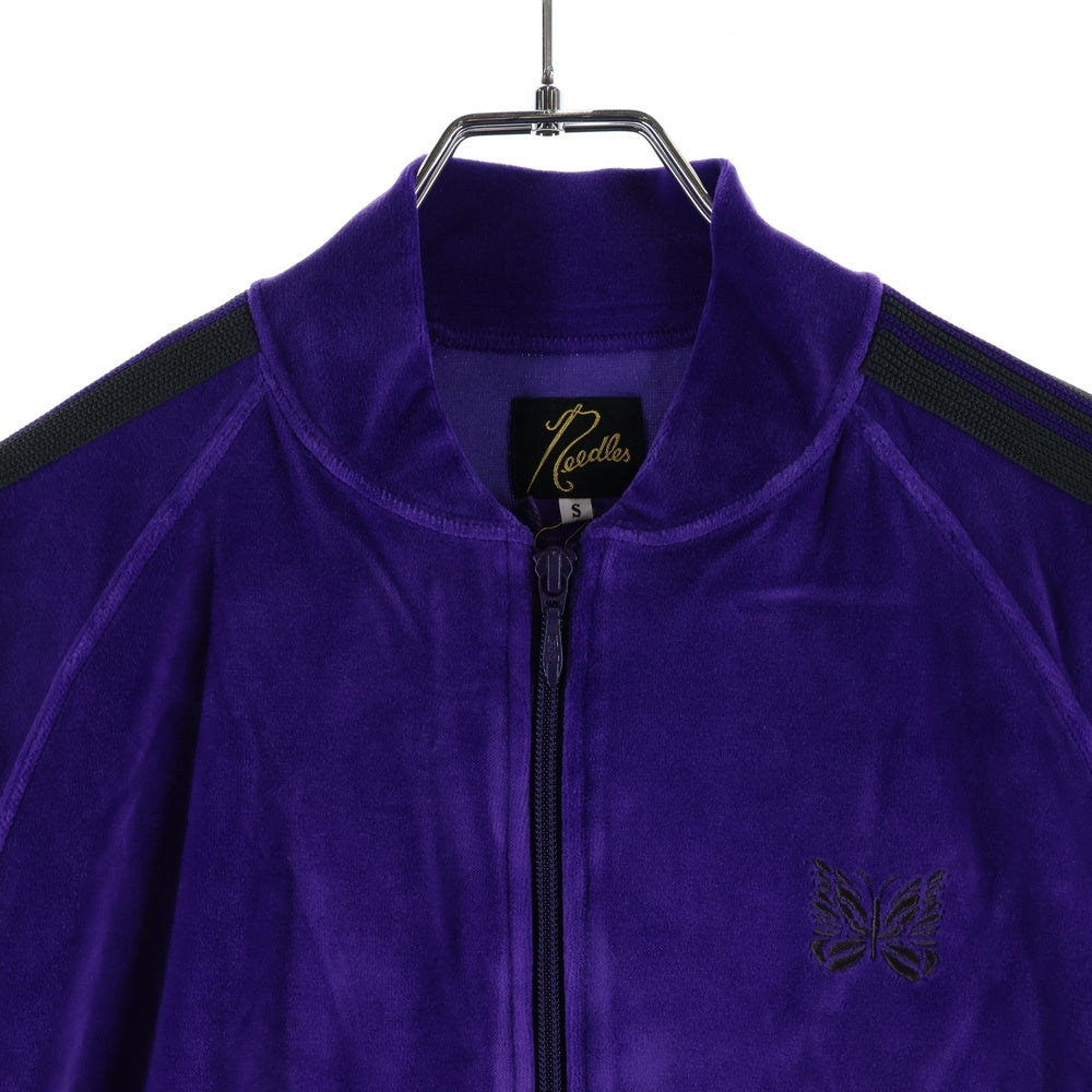 Needles(ニードルス) 23AW R.C.TRACK JACKET C PE VELOUR サイドライン ベロア トラックジャケット パープル NS251