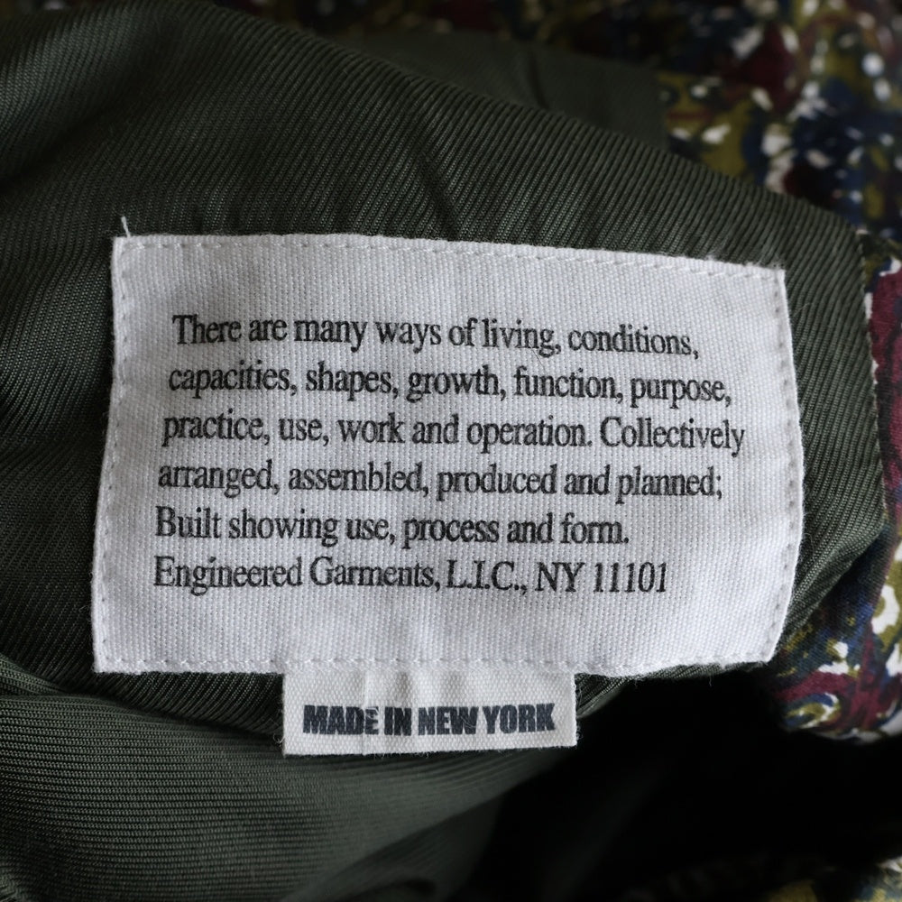 Engineered Garments(エンジニアド ガーメンツ) 23SS LOITER JACKET OLIVE COTTON BATIK ロイター オリーブ バティック コットンジャケット マルチカラー