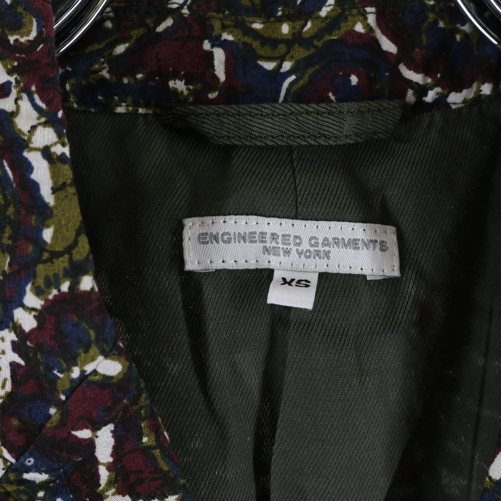 Engineered Garments(エンジニアド ガーメンツ) 23SS LOITER JACKET OLIVE COTTON BATIK ロイター オリーブ バティック コットンジャケット マルチカラー