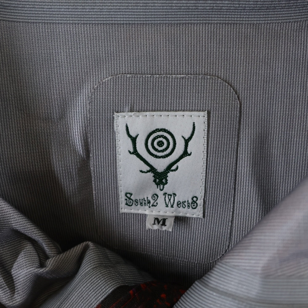 SOUTH2 WEST8(サウス2ウエスト8) WEATHER EFFECT JACKET COTTON RIPSTOP コットン リップストップ ウェザー エフェクト フーデッドナイロンジャケット レッド MR684