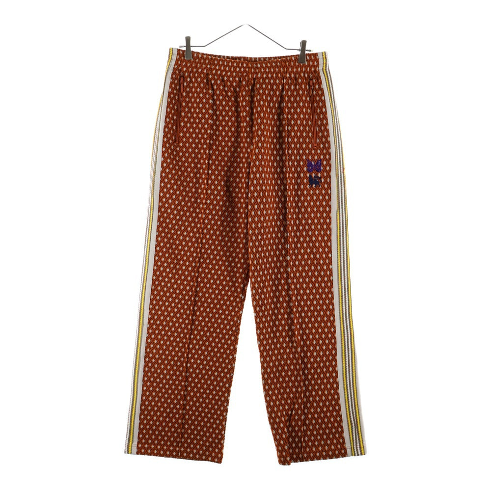 Sasquatchfabrix.(サスクワッチファブリックス) 23SS ×NEEDLES TRACK PANT BLISTER JACQUARD ニードルス ブリスター ジャガード トラックパンツ オレンジ 23SS-PA9-070