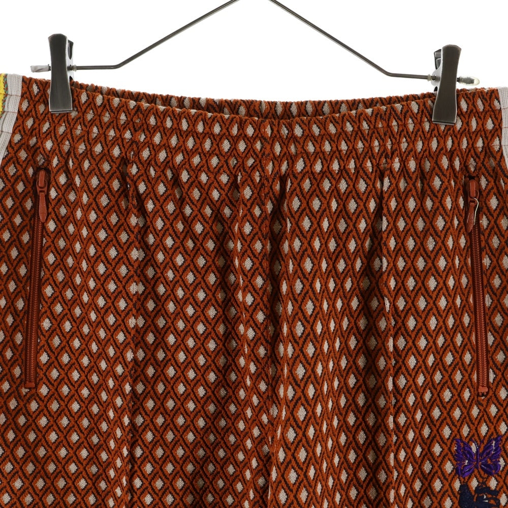 Sasquatchfabrix.(サスクワッチファブリックス) 23SS ×NEEDLES TRACK PANT BLISTER JACQUARD ニードルス ブリスター ジャガード トラックパンツ オレンジ 23SS-PA9-070