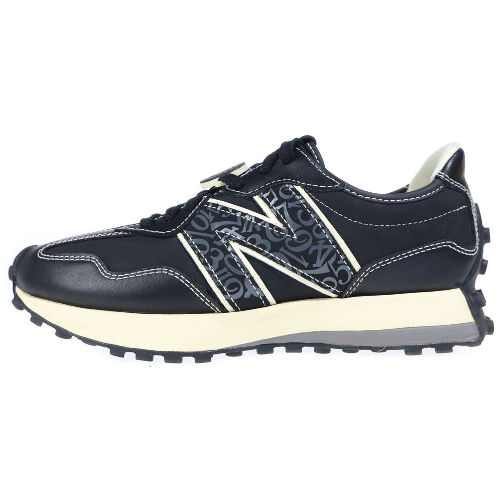 New Balance(ニューバランス) ×FRANK MULLER フランクミュラー レザー レースアップ ローカットスニーカー ブラック US9.5/27.5cm MS327FMD