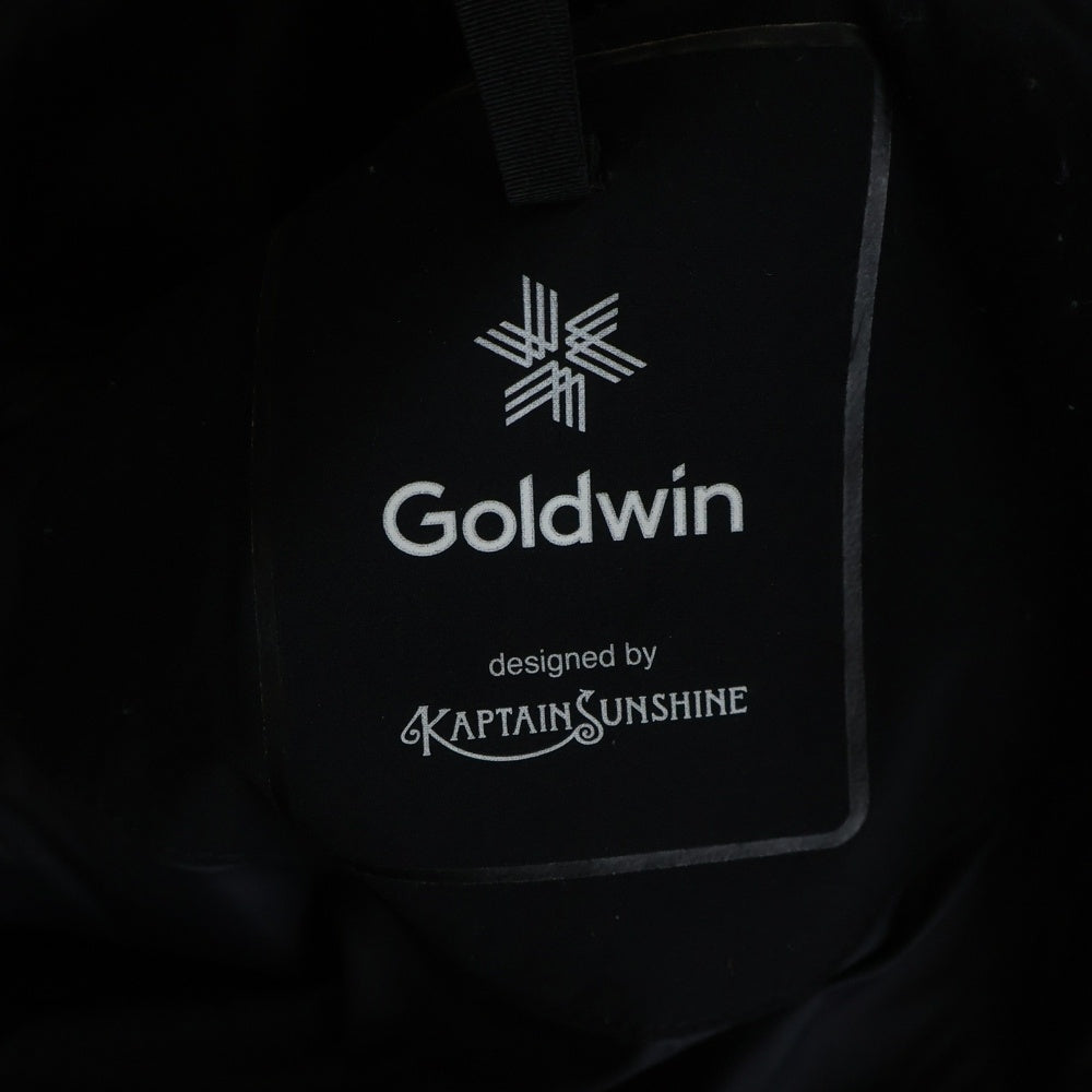 KAPTAIN SUNSHINE(キャプテンサンシャイン) ×Goldwin STAND COLLAR SNOW JACKET ゴールドウィン 胸ロゴ スタンドカラースノージャケット ブラック GL00501PK