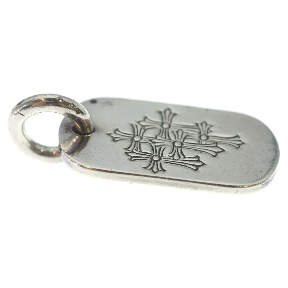 CHROME HEARTS(クロムハーツ) D TAG SML スモールドッグタグ セメタリーエングレイブオールド ネックレストップ シルバー