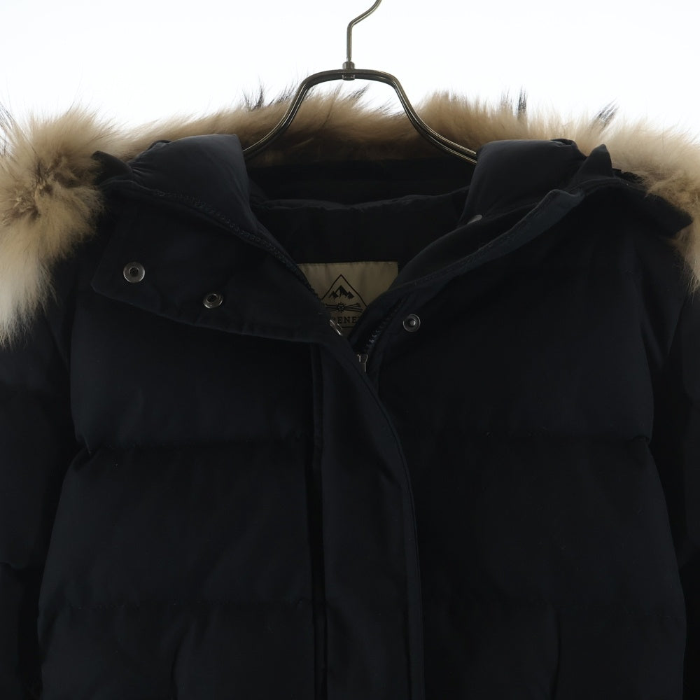 PYRENEX(ピレネックス) GRENOBLE FUR グレノーブル ファーフーデッド ダウンコート ジャケット ブラック レディース W19P1 CFJPN1800062