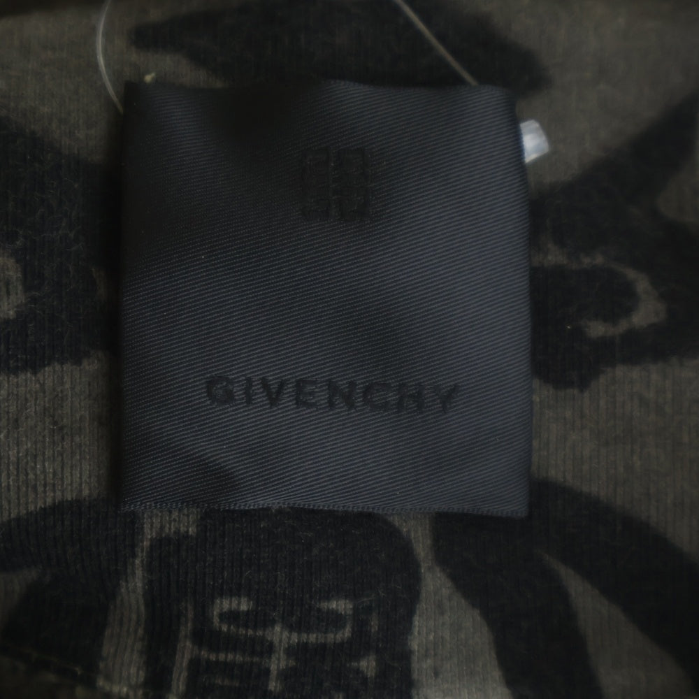 GIVENCHY(ジバンシィ) 22SS ×CHITO BANDANA OVERSIZED HOODIE バンダナ オーバーサイズド 裏起毛 スウェットプルオーバーパーカー グレー BMJ0E530S5