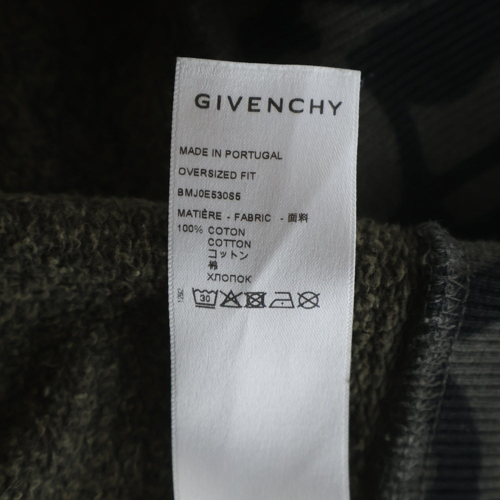 GIVENCHY(ジバンシィ) 22SS ×CHITO BANDANA OVERSIZED HOODIE バンダナ オーバーサイズド 裏起毛 スウェットプルオーバーパーカー グレー BMJ0E530S5