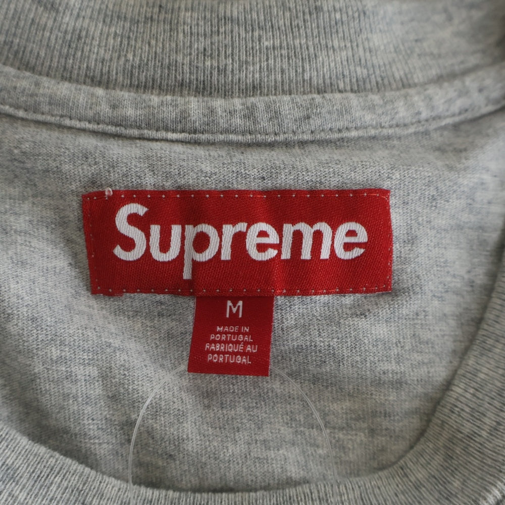 SUPREME(シュプリーム) 23AW Small Box Logo L/S Tee スモール ボックスロゴ クルーネック長袖Tシャツ カットソー グレー