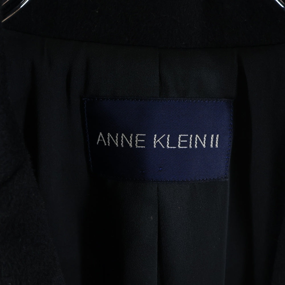 ANNE KLEIN(アンクライン) カシミヤ マキシ丈 トレンチコート レディース ブラック