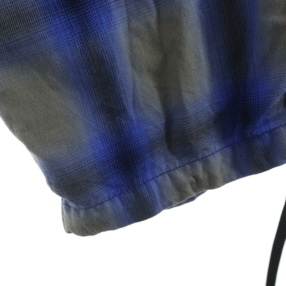 bal(バル) PLAID WIDE MOUNTAIN PANT チェックワイドマウンテンパンツ ブルー