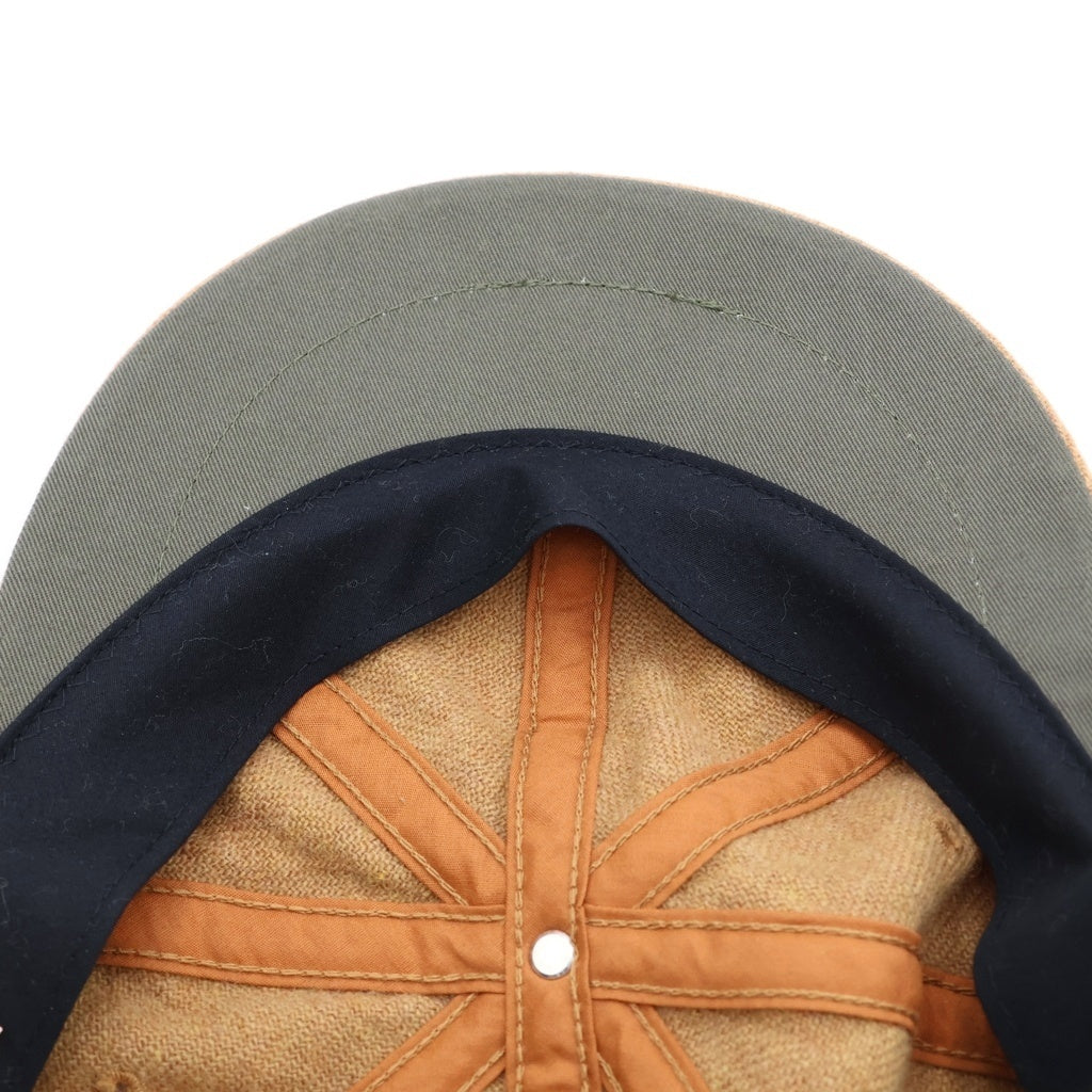 THE H.W.DOG&CO(ドッグアンドコー) WASHED HUNTING ウォッシュドハンチング キャップ ベージュ D-01078