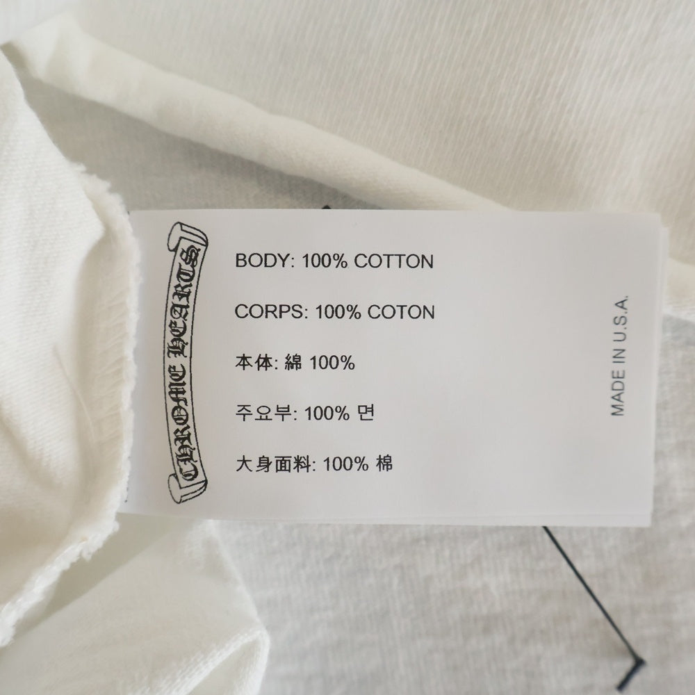 CHROME HEARTS(クロムハーツ) Y NOT ワイノット クロップド 半袖Tシャツ ロゴエンブロイダリーカットソー レディース ホワイト
