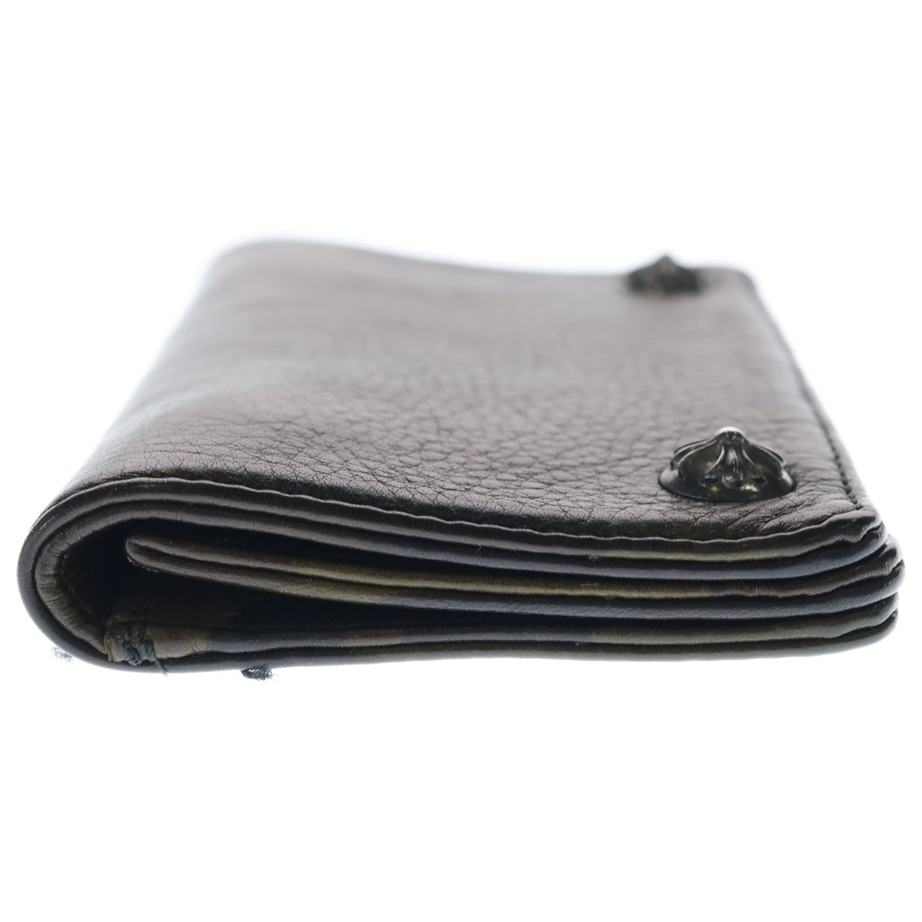 CHROME HEARTS(クロムハーツ) 1ZIP 1ジップ クロスボールボタン レザーウォレット カモフラ 財布 カーキ