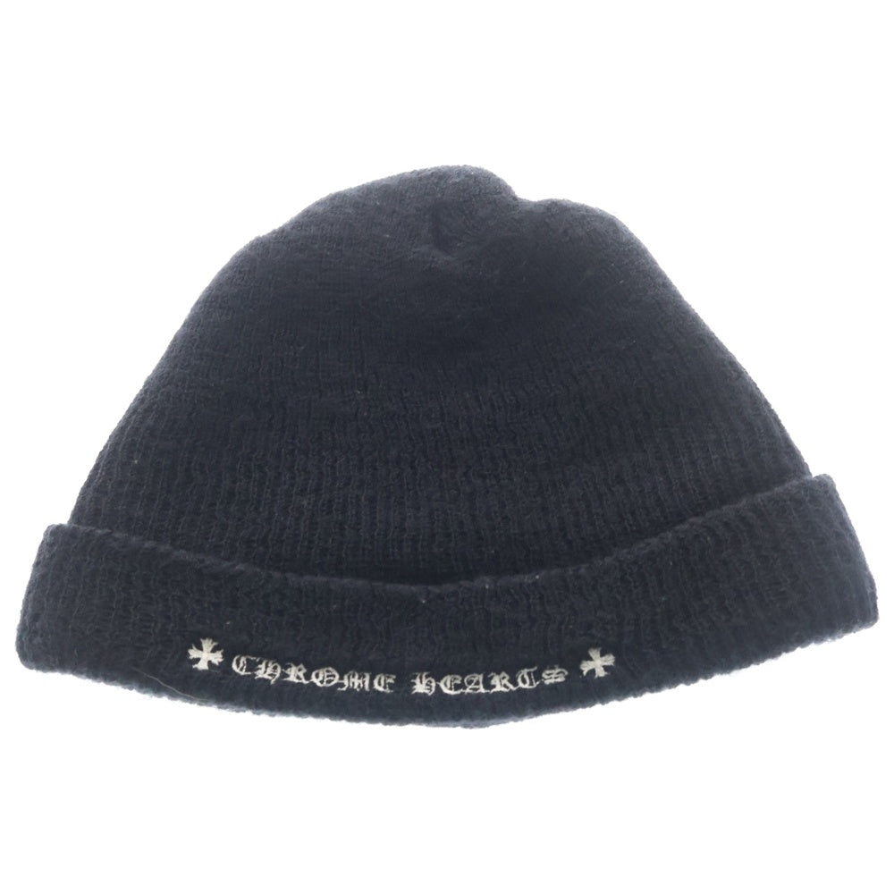 CHROME HEARTS(クロムハーツ) WOOL WATCH CAP CHプラス刺繍ビーニー ブラック
