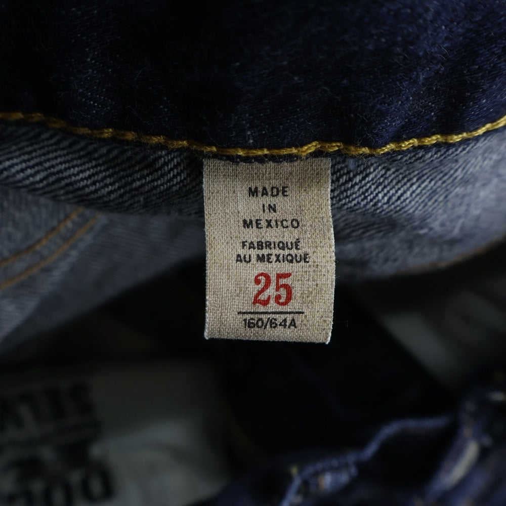 RRL(ダブルアールエル) ハイウエスト スリムフィット ボタンフライ ストレートデニムパンツ インディゴ 282846782001 レディース