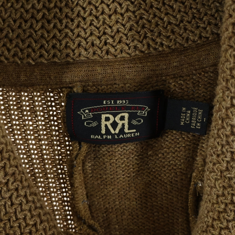 RRL(ダブルアールエル) LIMITED EDITION PATCHWORK CARDIGAN リミテッドエディション パッチワーク ニットカーディガン セーター レディース ブラウン