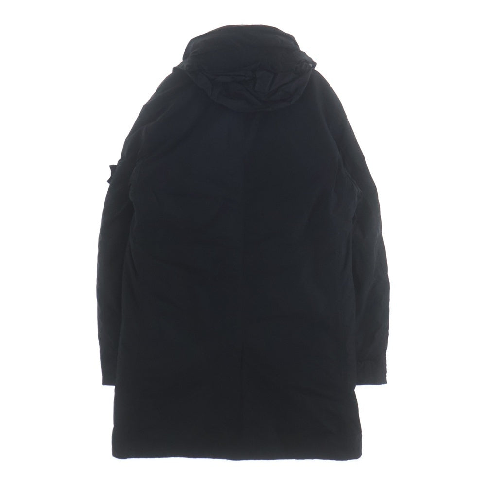 STONE ISLAND(ストーンアイランド) 18AW LUNGO 袖ロゴワッペン プリマロフト 中綿フーデッドロングコート ブラック 691570426