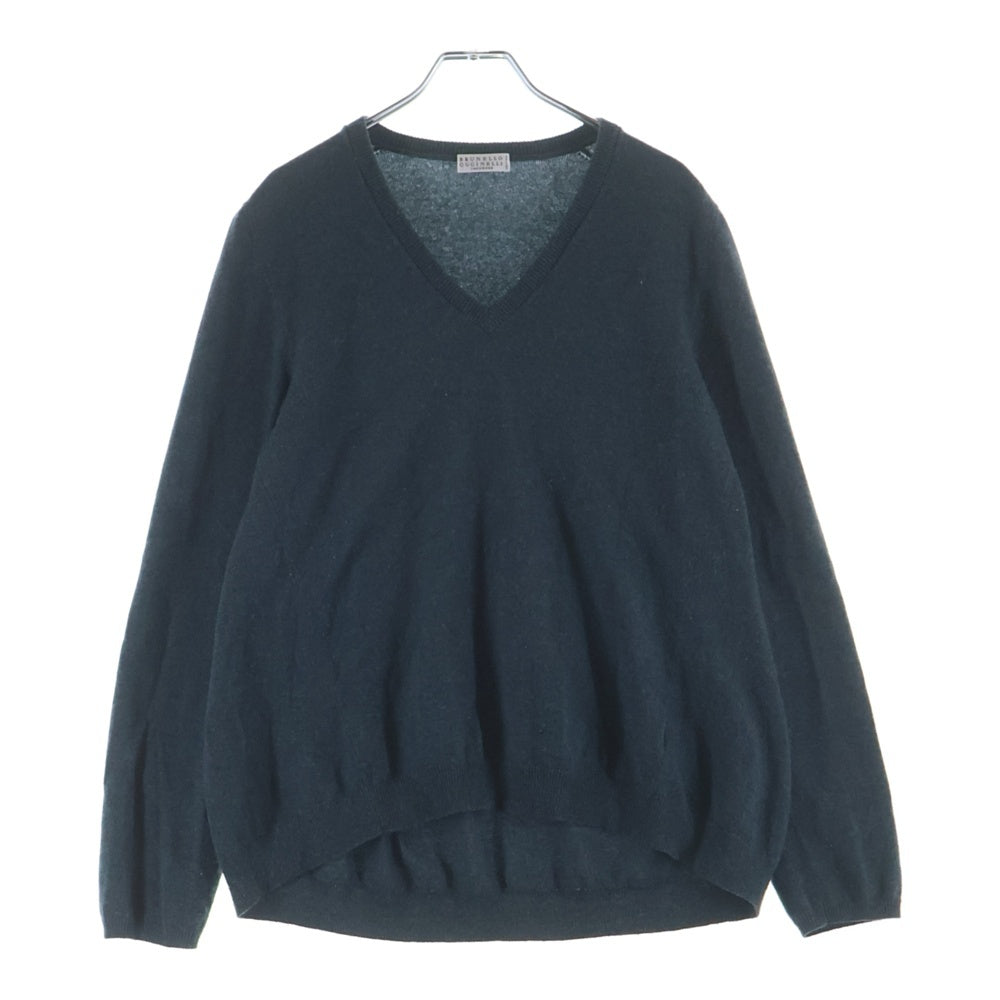 BRUNELLO CUCINELLI(ブルネロクチネリ) カシミヤニット Vネックセーター グリーン DS51356