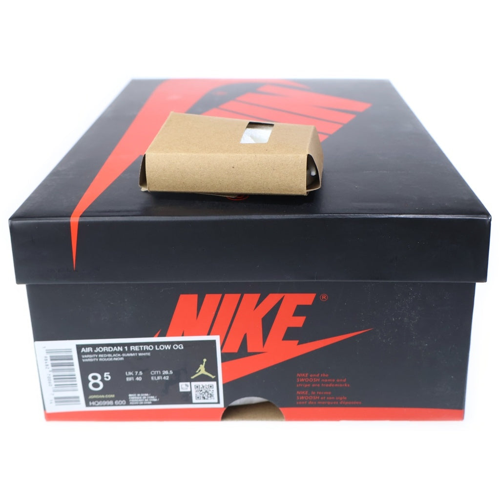 NIKE(ナイキ) AIR JORDAN 1 RETRO LOW OG CHICAGO エアジョーダン1 レトロ シカゴ ローカットスニーカー レッド US8.5/26.5cm HQ6998-600