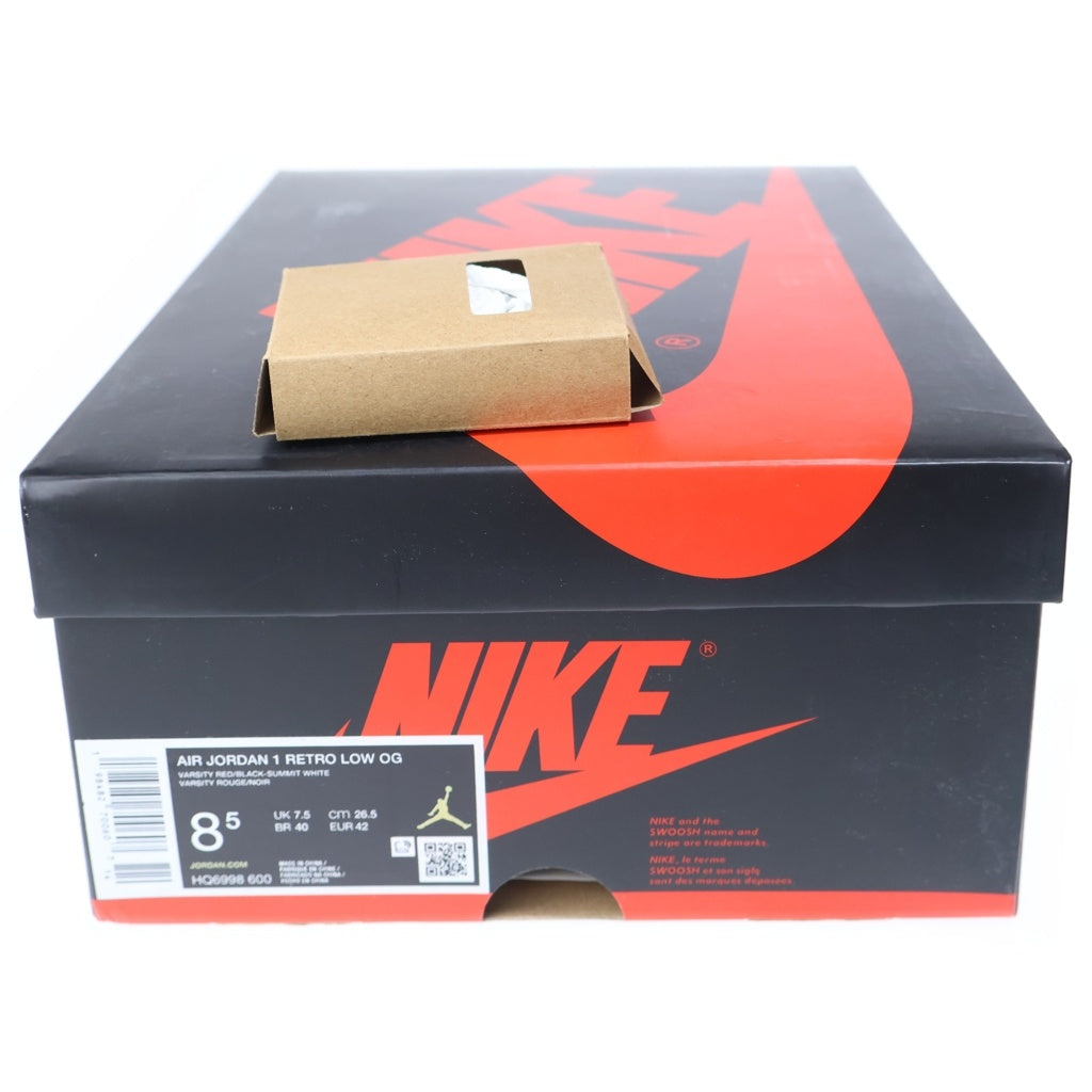 NIKE(ナイキ) AIR JORDAN 1 RETRO LOW OG CHICAGO エアジョーダン1 レトロ シカゴ ローカットスニーカー レッド US8.5/26.5cm HQ6998-600
