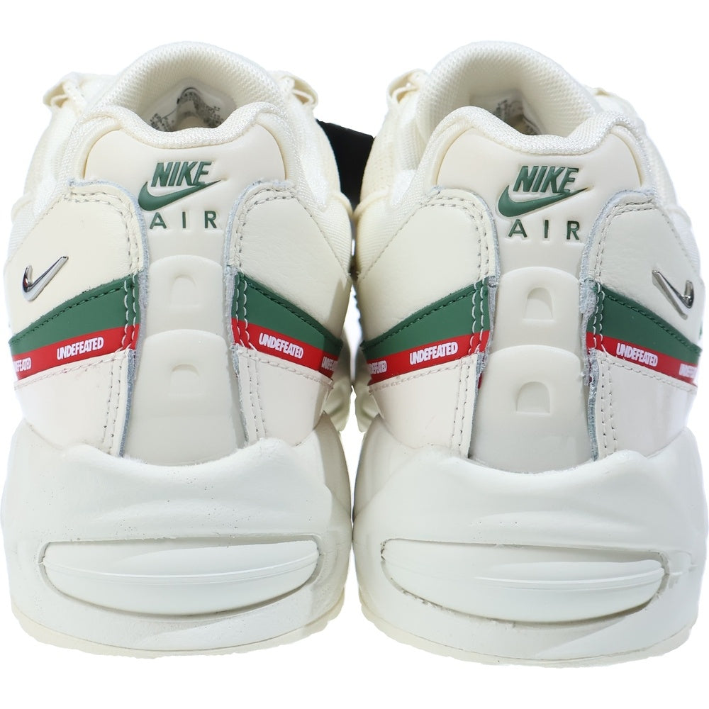 NIKE(ナイキ) ×UNDEFEATED AIR MAX 95 SP SAIL アンディフィーテッド エアマックス95 セイル ローカットスニーカー ホワイト/レッド/グリーン US8.5/26.5cm IB4453-100
