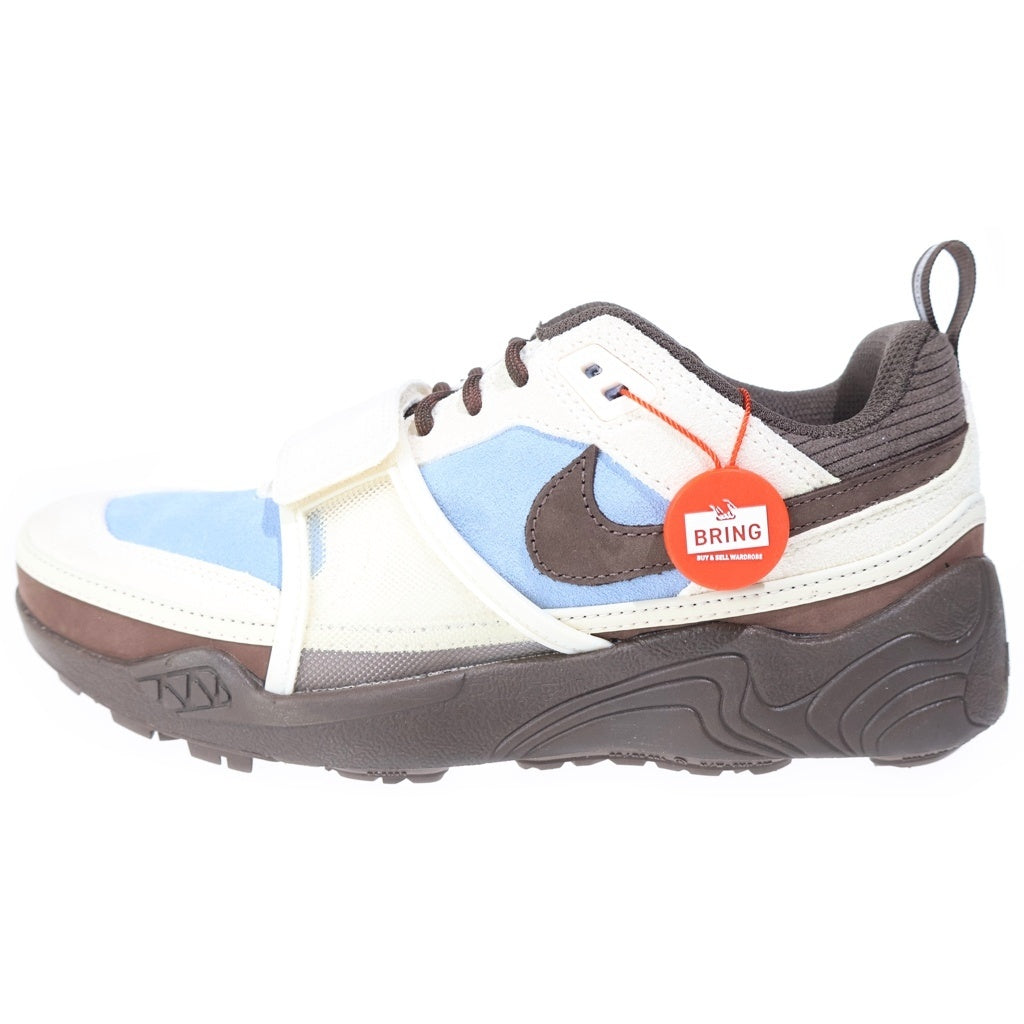 NIKE(ナイキ) ×TRAVIS SCOTT ZOOM FIELD JAXX トラヴィススコット ズームフィールド ジャックス ローカットスニーカー ベージュ/ブルー US8.5/26.5cm HQ3072-400