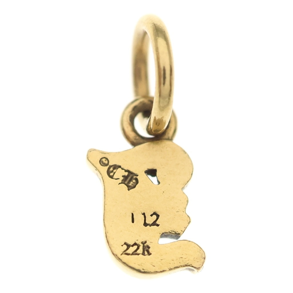 CHROME HEARTS(クロムハーツ) 22K STACK ALPHABET アルファベットスタックチャーム Jイニシャル ネックレストップ ゴールド