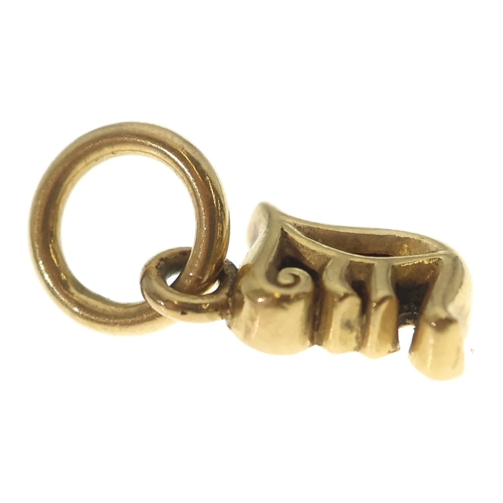 CHROME HEARTS(クロムハーツ) 22K STACK ALPHABET アルファベットスタックチャーム Jイニシャル ネックレストップ ゴールド