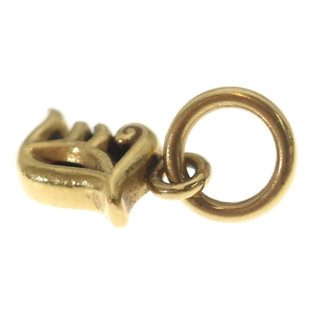 CHROME HEARTS(クロムハーツ) 22K STACK ALPHABET アルファベットスタックチャーム Jイニシャル ネックレストップ ゴールド