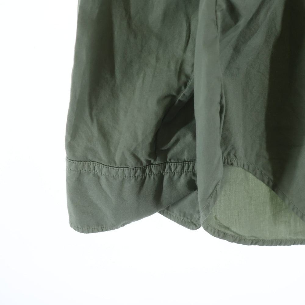 Maison Martin Margiela(メゾンマルタンマルジェラ) 21SS ガーメントダイ コットンポプリン 長袖スリムシャツ カーキ S50DL0393 S39545